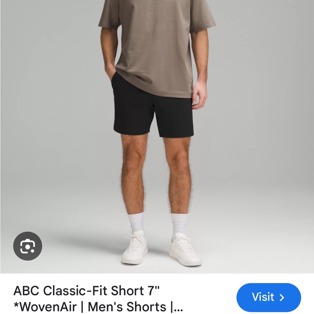 Classic-Fit Black Men's Shorts